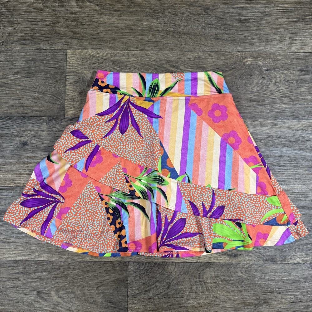 Dona Jo 1 Small Skirt Skort Colorful Floral Athletic Tennis Pickle Ball - Picture 7 of 9